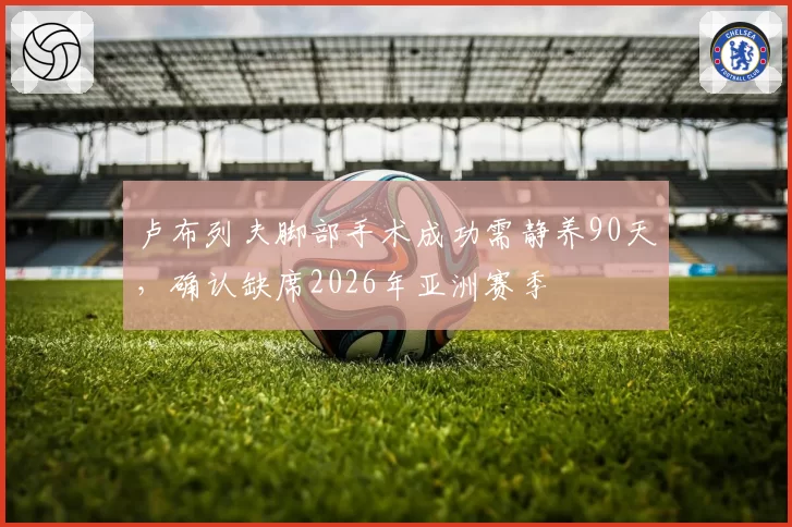 卢布列夫脚部手术成功需静养90天,确认缺席2026年亚洲赛季